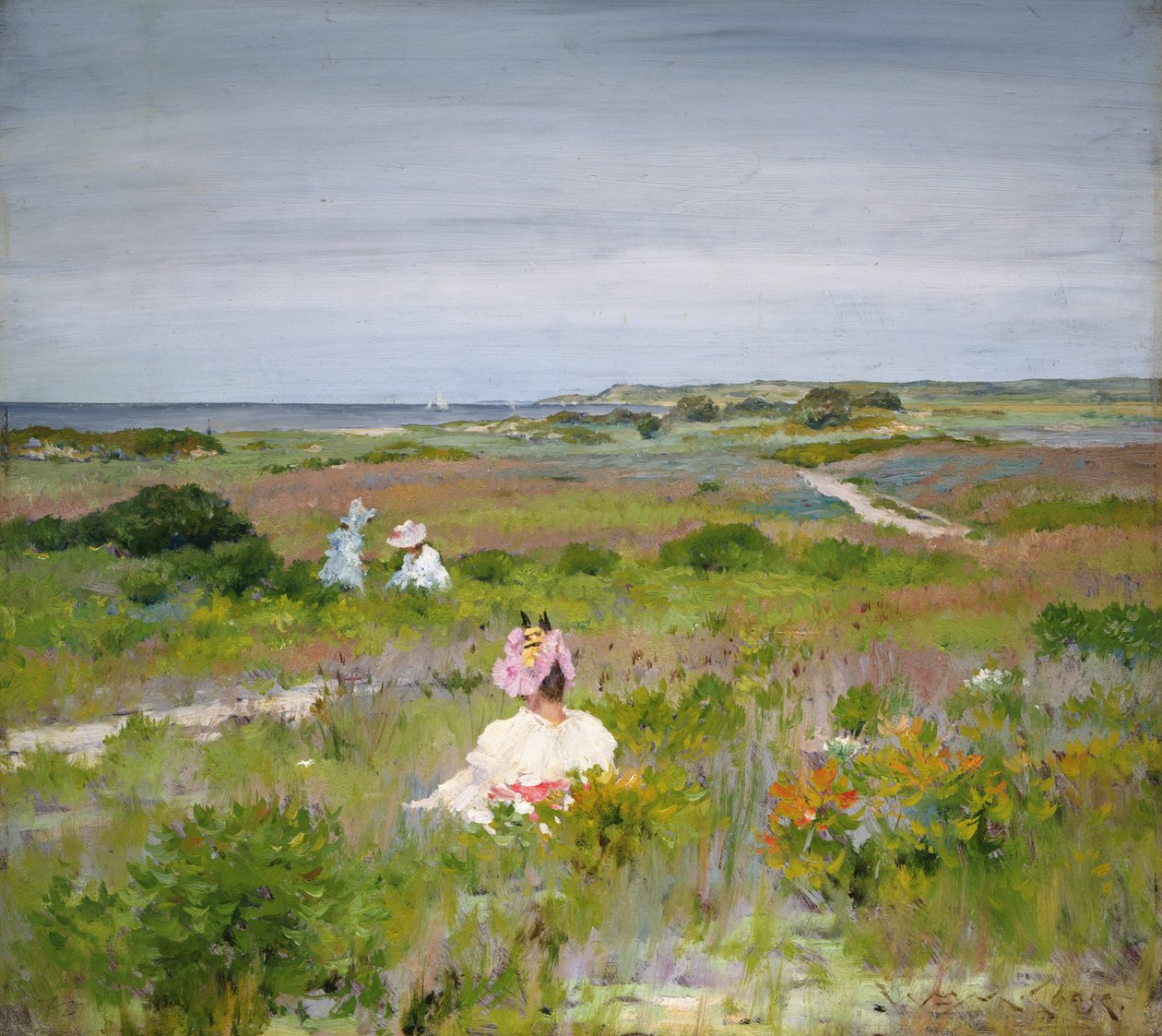 Paisagem - Shinnecock, Long Island de William Merritt Chase