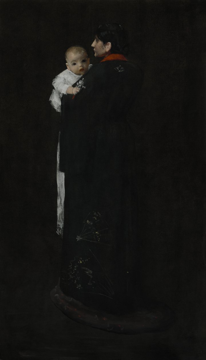 Mãe e Filho (O Primeiro Retrato) c. 1888 de William Merritt Chase