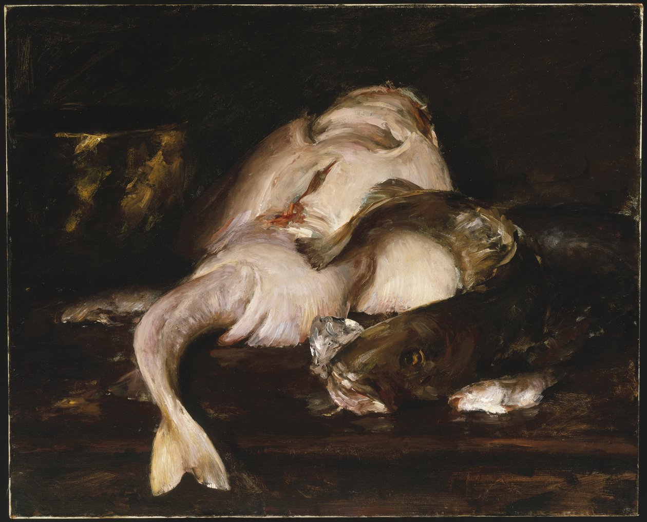 Ainda vida, peixe, 1912 de William Merritt Chase
