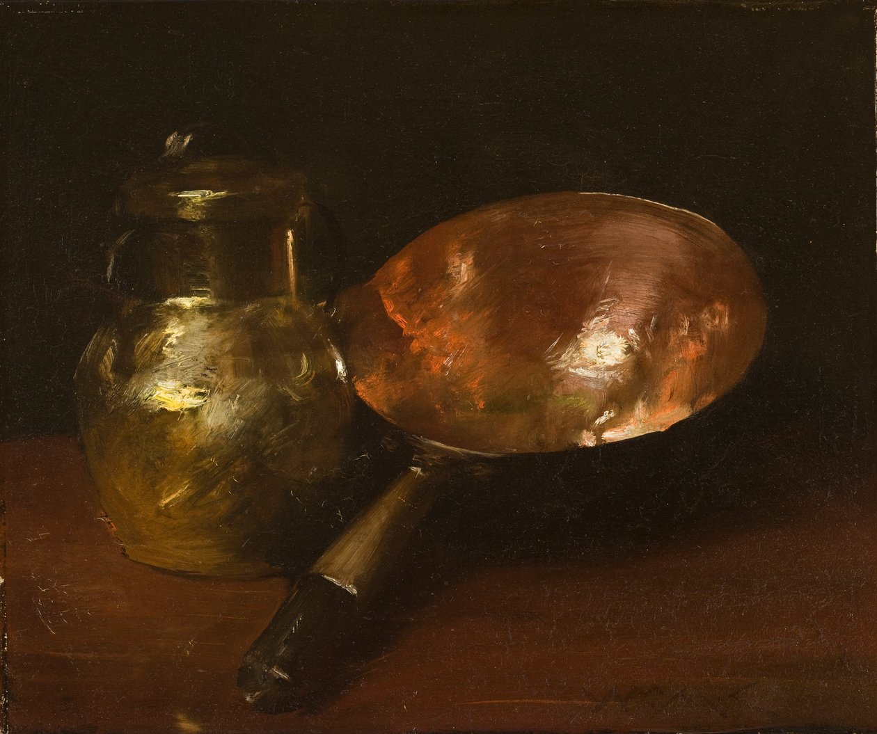 Ainda vida em cobre, 1890-93 de William Merritt Chase