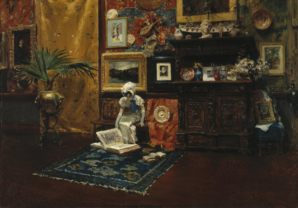 Interior do estúdio de William Merritt Chase
