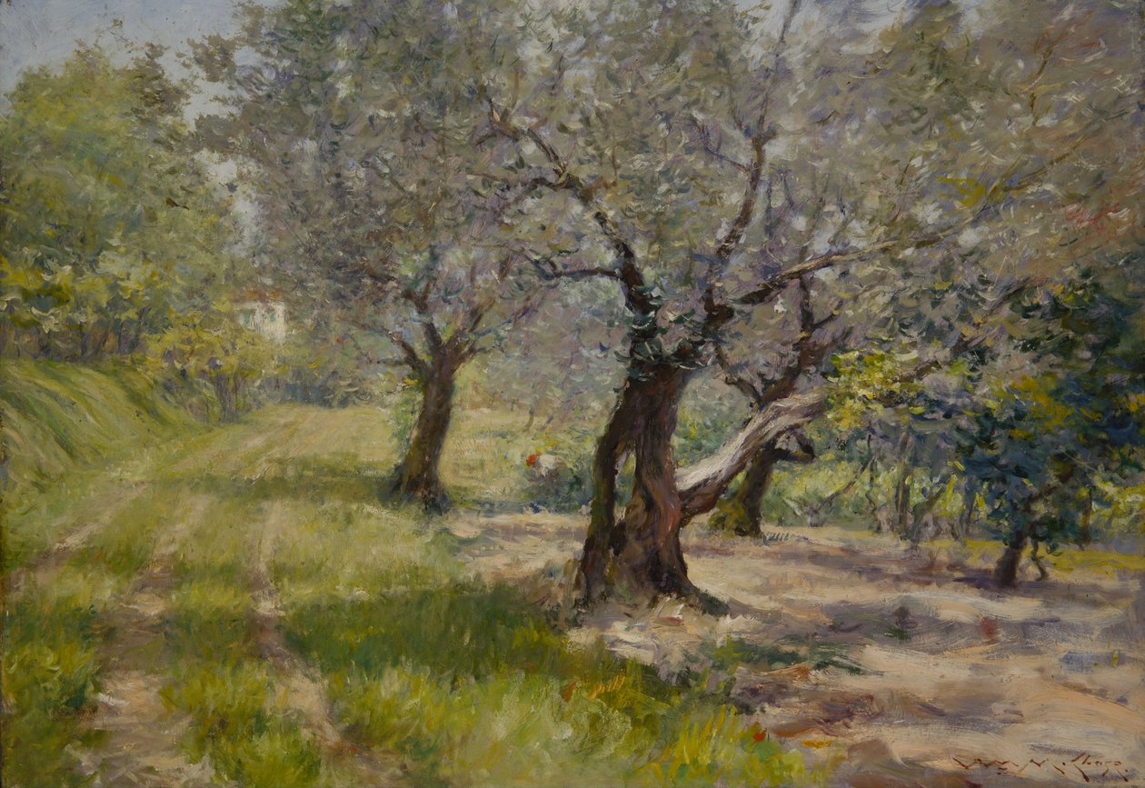 O bosque verde-oliva de William Merritt Chase