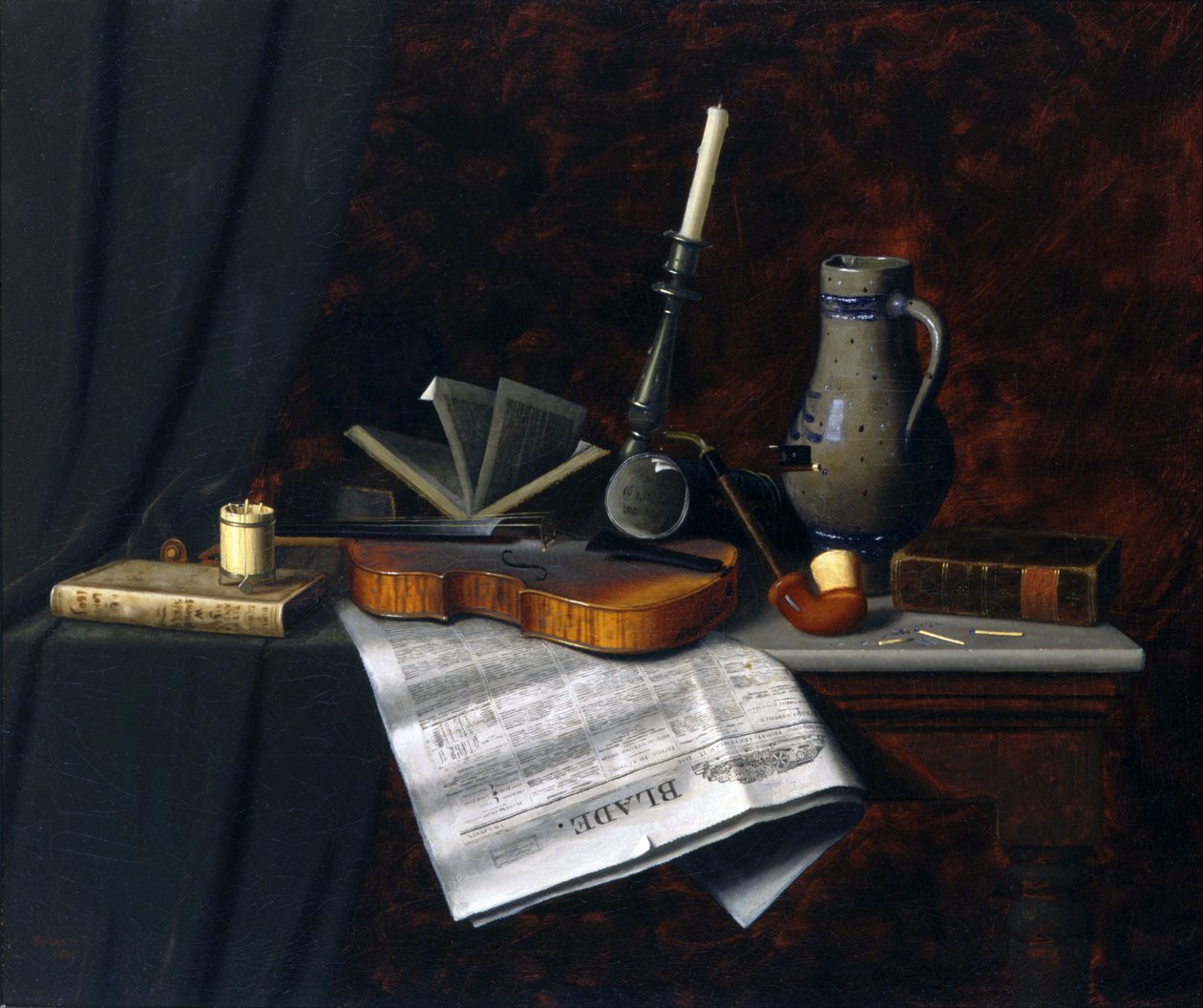 Ainda vida com a lâmina de Toledo de William Michael Harnett