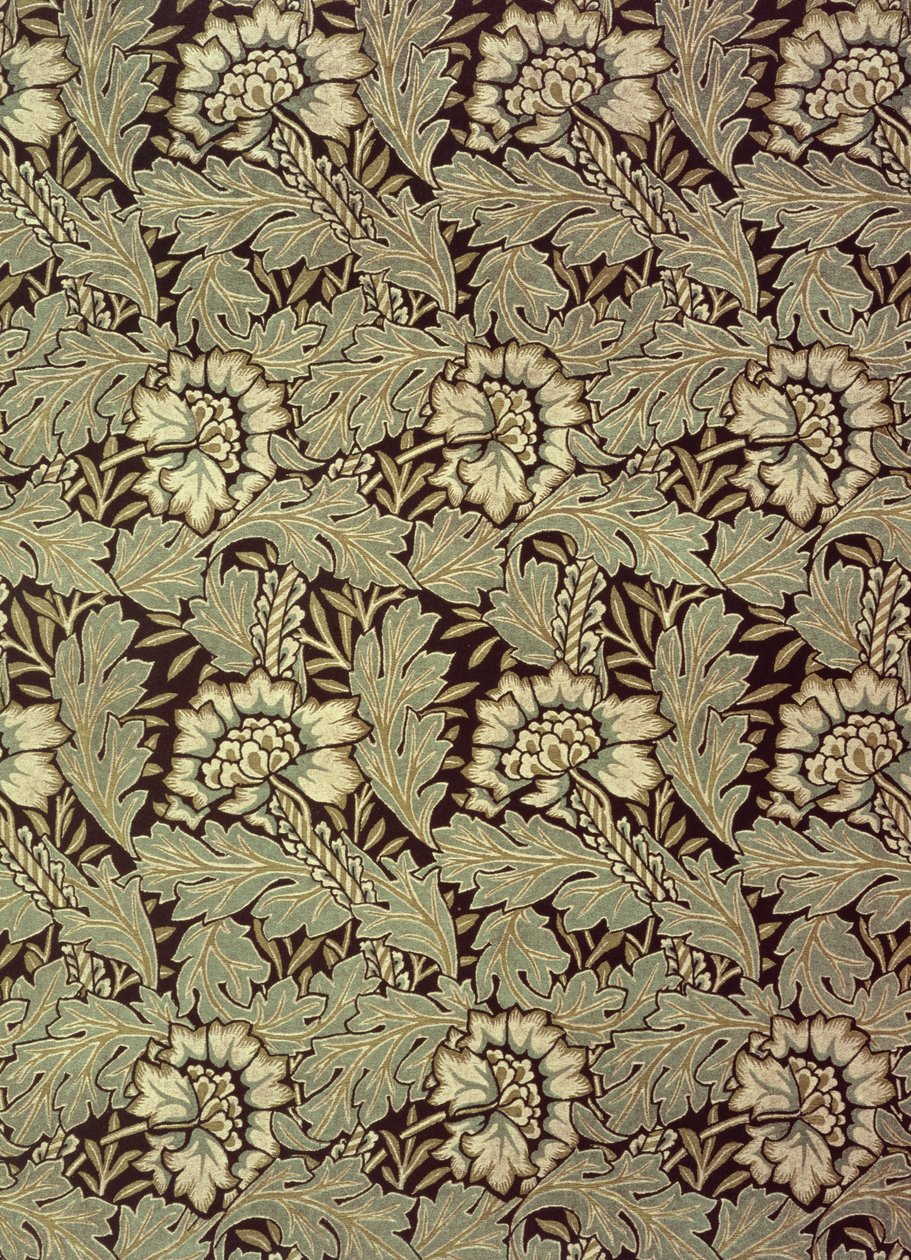 Design de &39;anémona&39; (têxtil) de William Morris