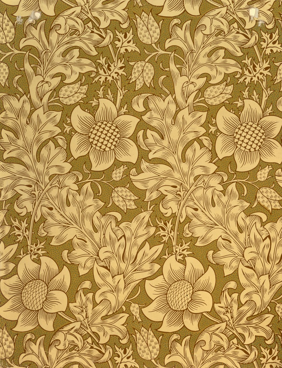Design de papel de parede &39;Fritillary&39;, 1885 de William Morris