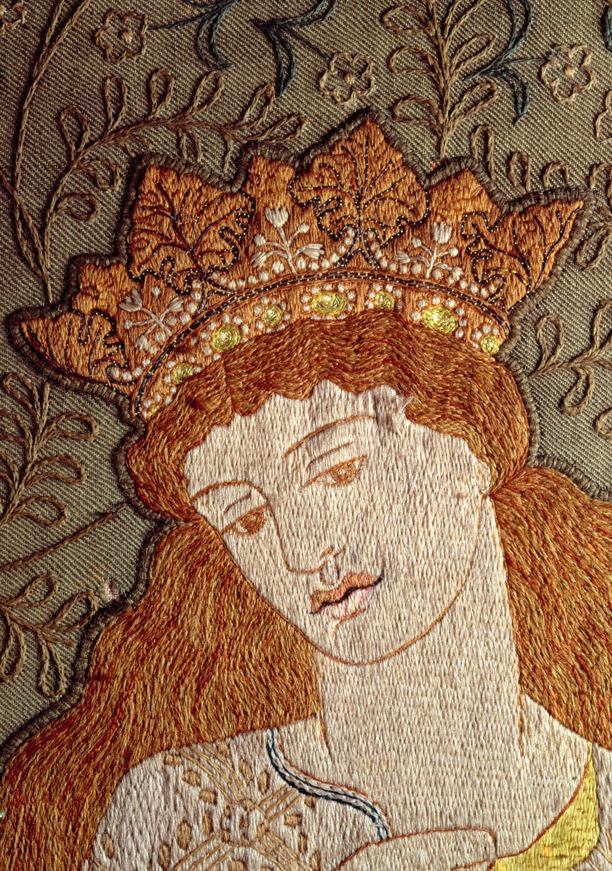 Ilustração de &39;Legend of Good Women&39; de Geoffrey Chaucer c.1875 (tapeçaria) de William Morris
