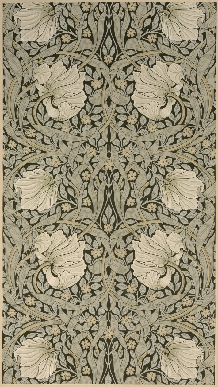 Pimpernel design de papel de parede, 1876, fabricado pela Jeffrey & Co, Islington, de William Morris