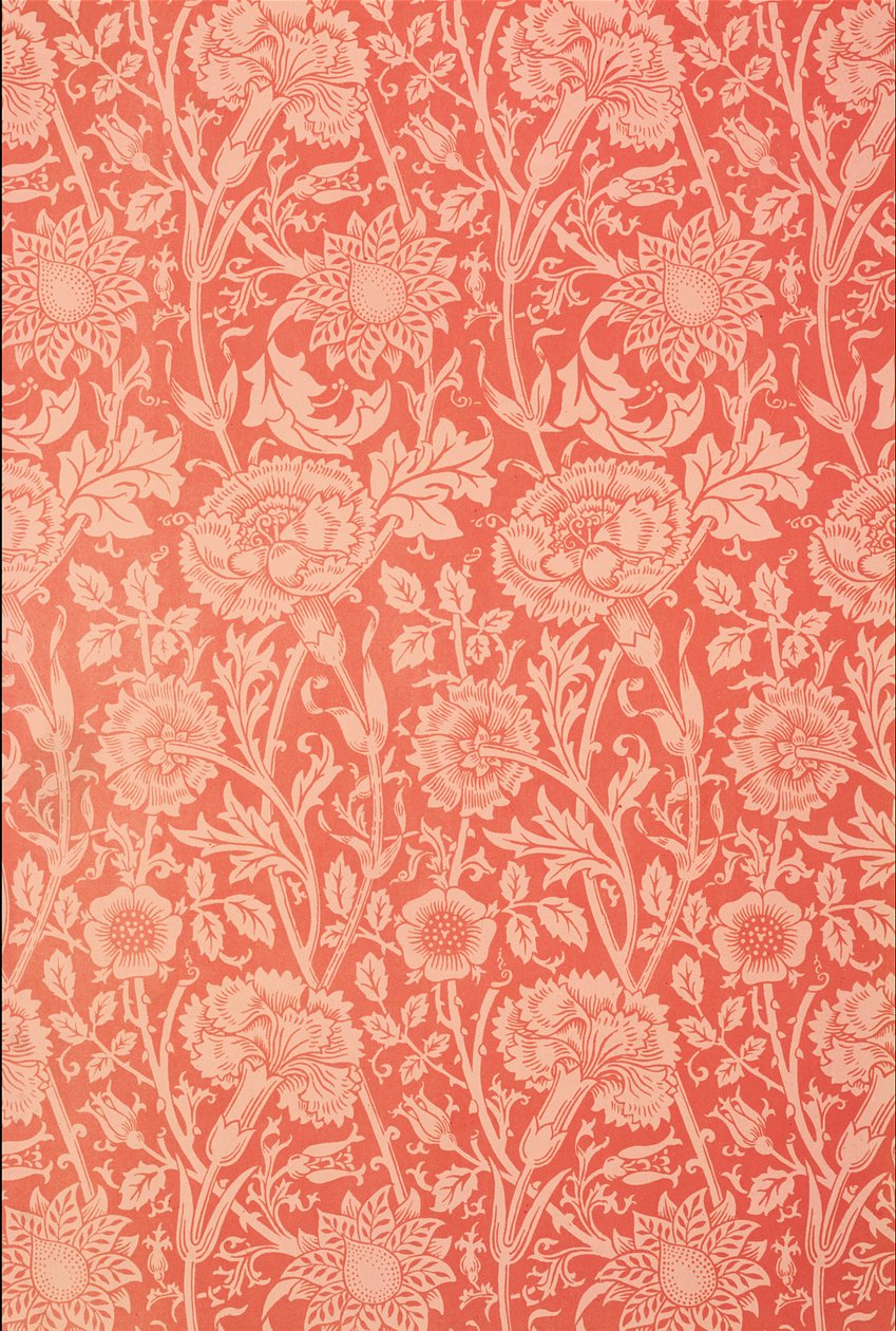 Design de papel de parede &39;Pink and Rose&39;, 1891 de William Morris