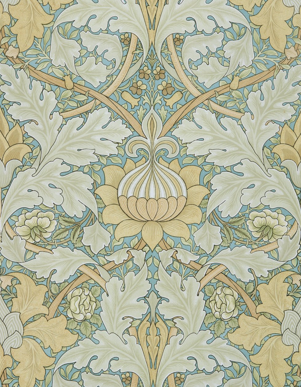 O papel de parede de St James, projeto para o palácio do St. James, 1881, manufaturado por Morris e por Co. Aymer Vallance para o `da arte de William Morris`, bar. 1897 de William Morris