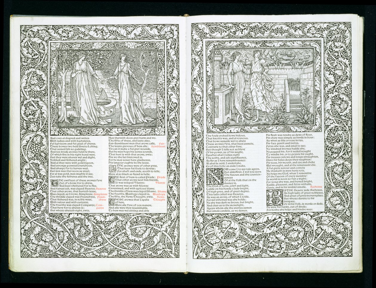O &39;Kelmscott Chaucer&39;, publicado em 1896 pela Kelmscott Press de William Morris