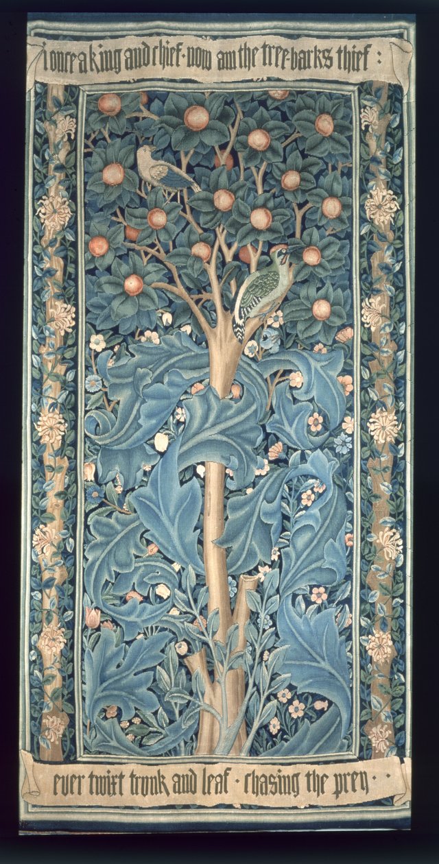 The Woodpecker Tapestry, desenhado por William Morris (1834-96) 1885 (para detalhes ver 87205) de William Morris