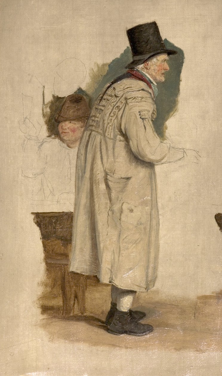 Um velho em uma blusa de William Mulready