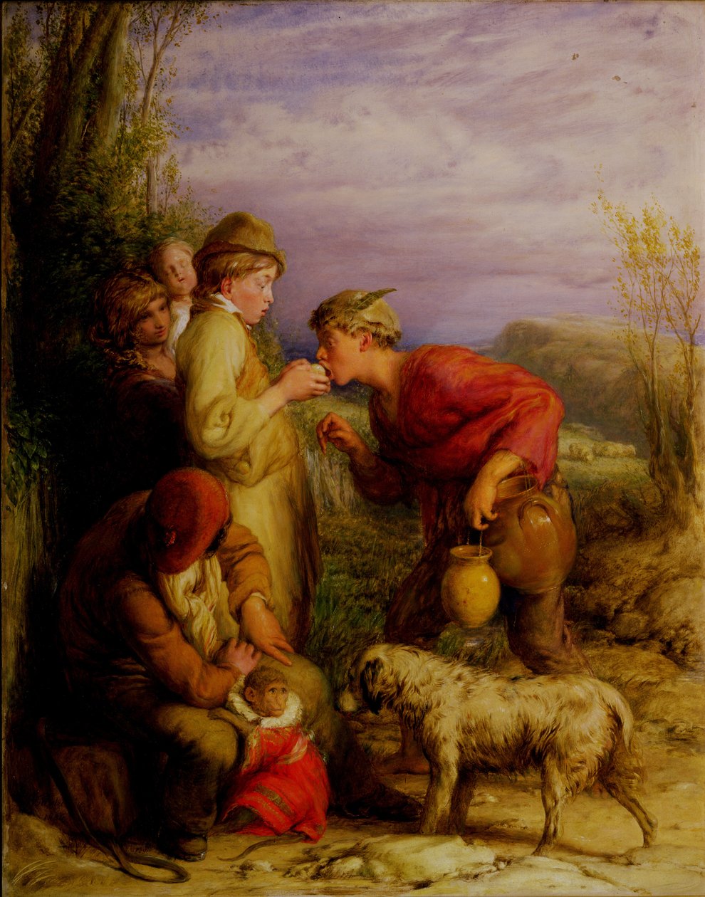 Dando uma mordida de William Mulready