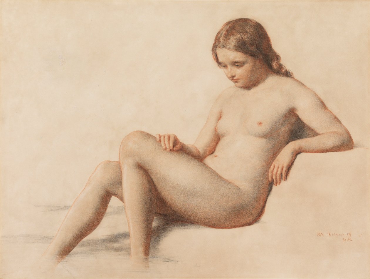 Estudo de um nu, 1859 de William Mulready