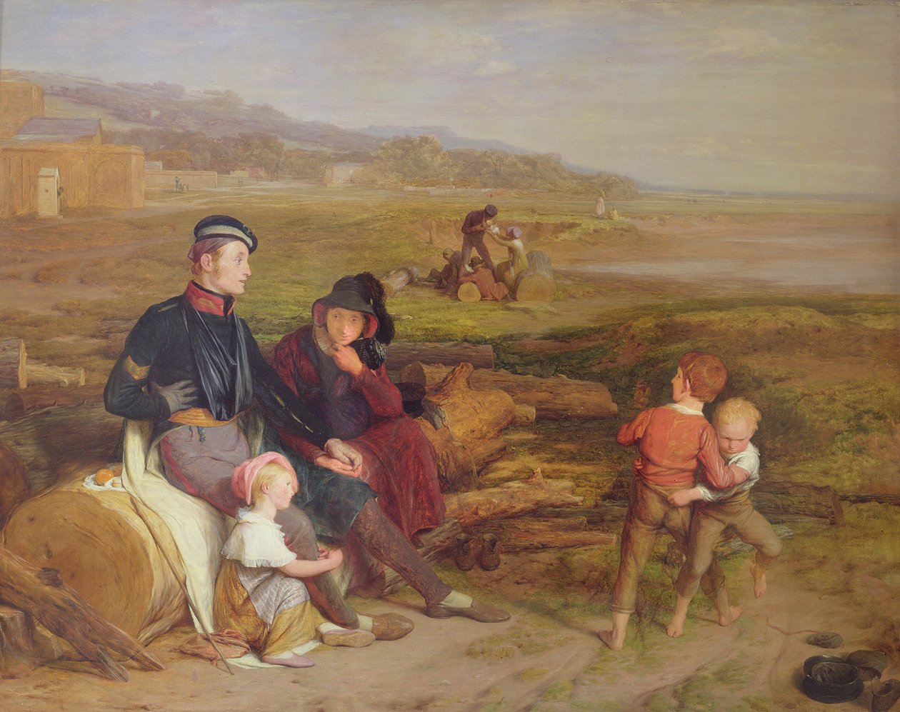 O convalescente da batalha de Waterloo, 1822 de William Mulready