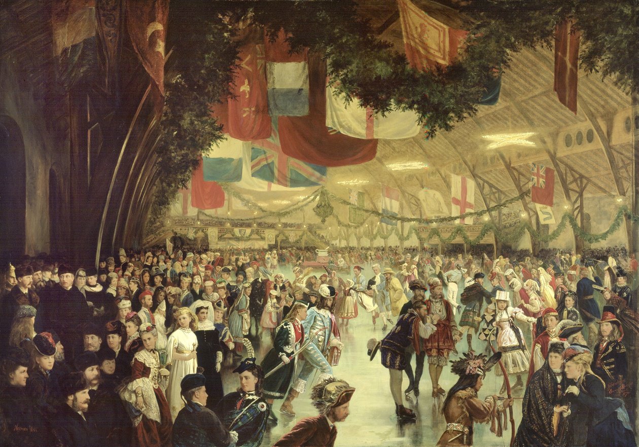 Carnaval de Patinação, Victoria Rink, Montreal de William Notman