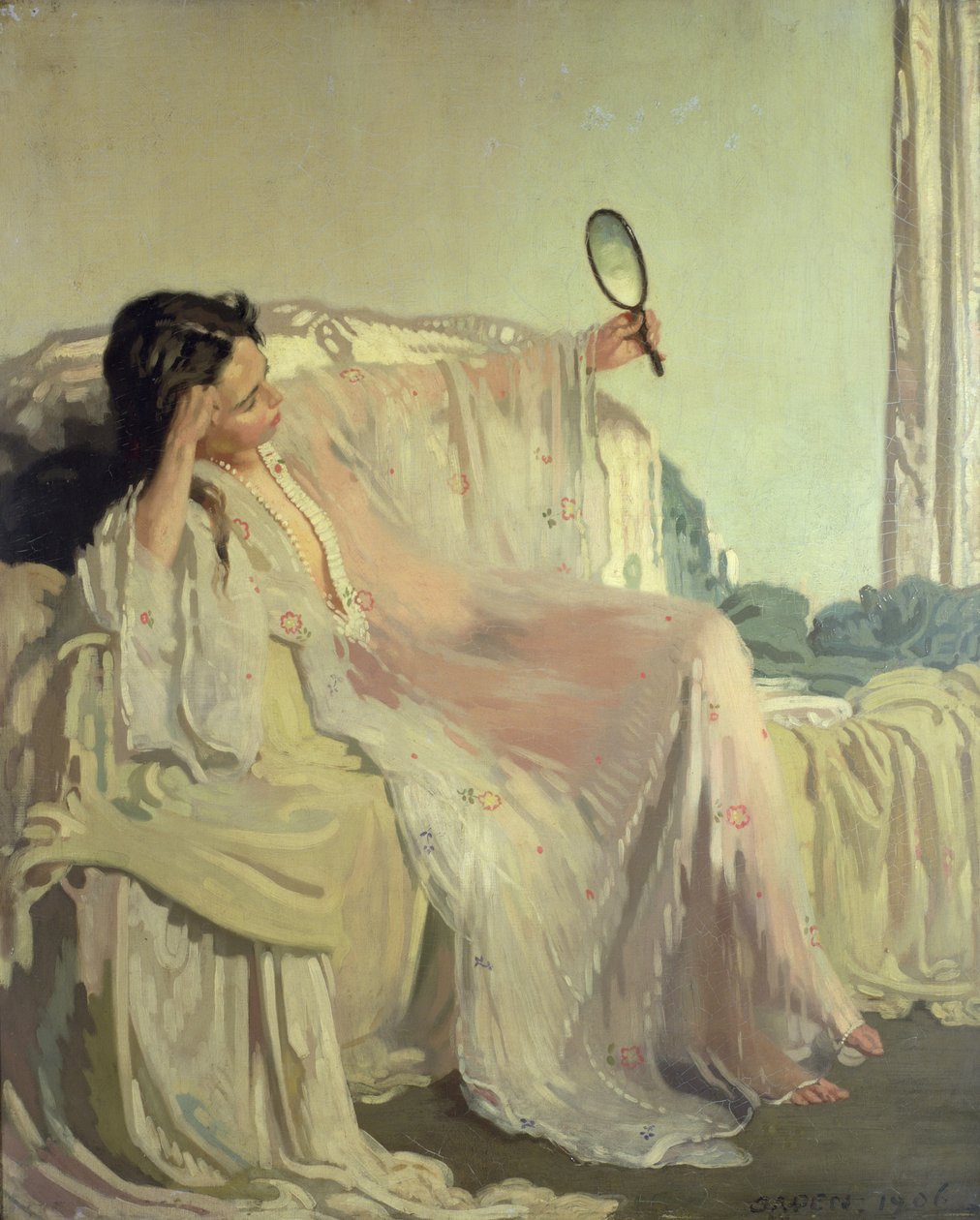 O vestido Oriental, 1906 (óleo) de William Orpen