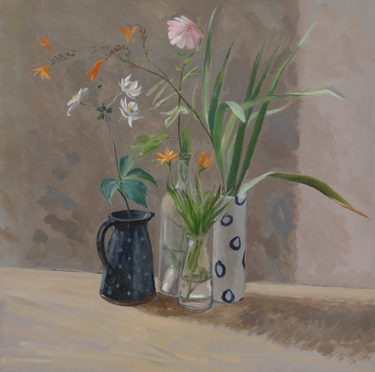 Vasos azuis e brancos de William Packer