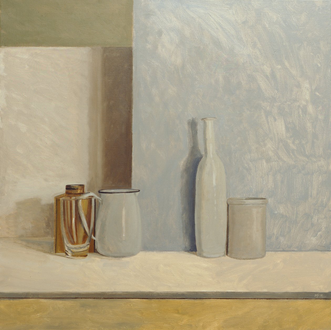 Cinza pálido e azul de William Packer