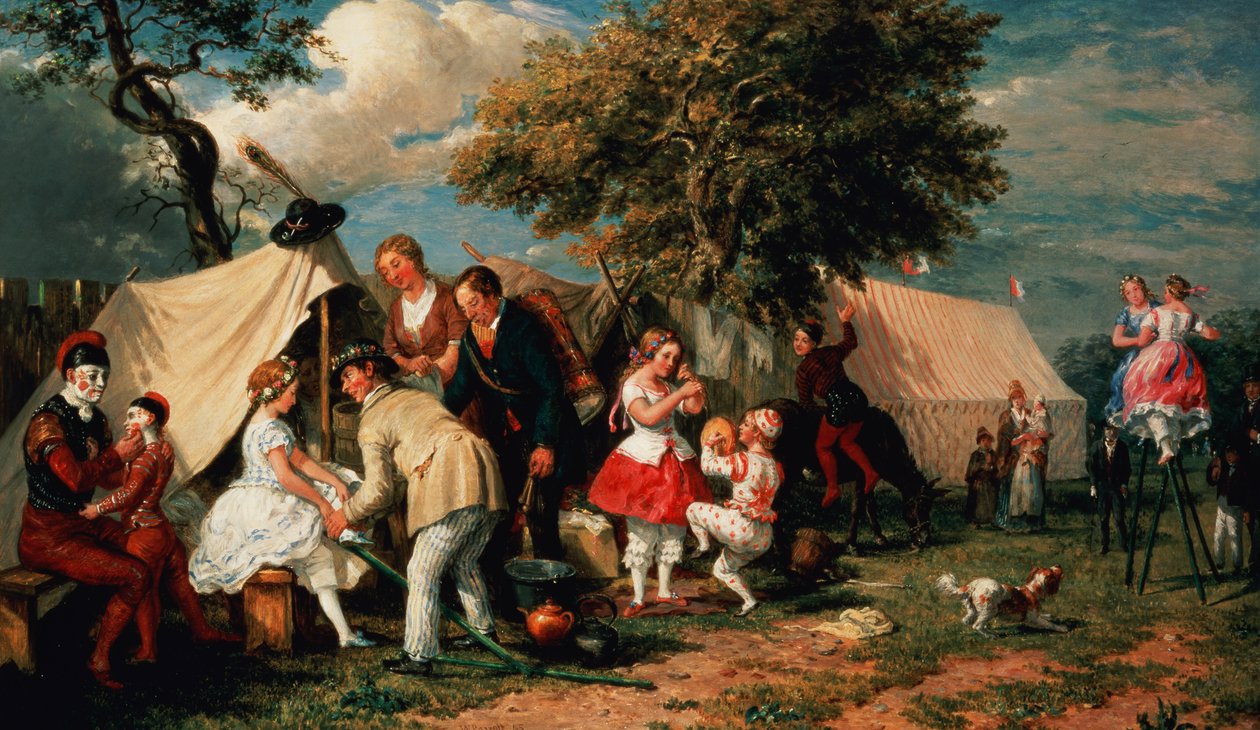 Acampamento dos Acrobatas, Epsom Downs de William Parrott