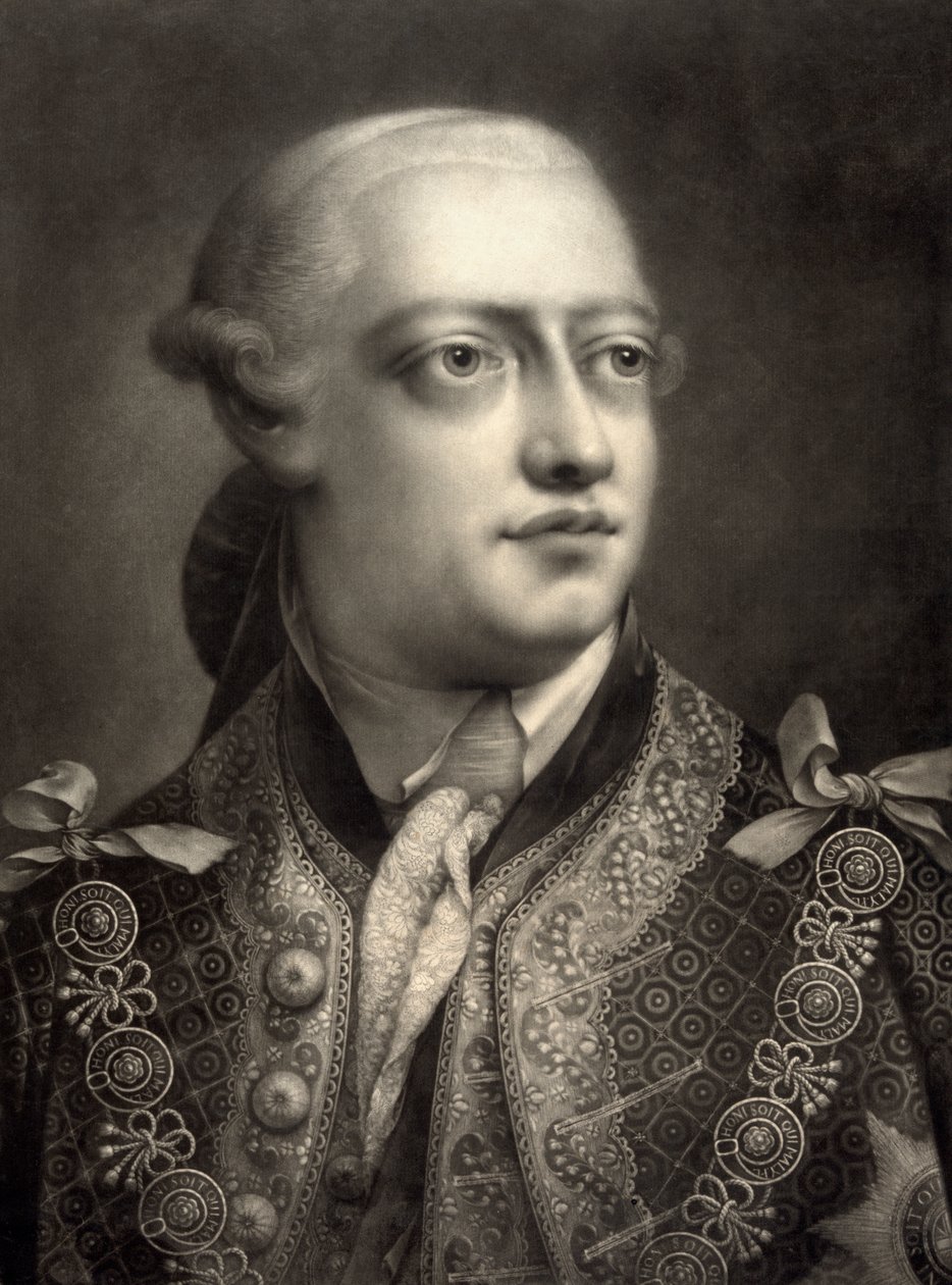 George III, depois de um mezzotint por Thomas Frye de William Pether