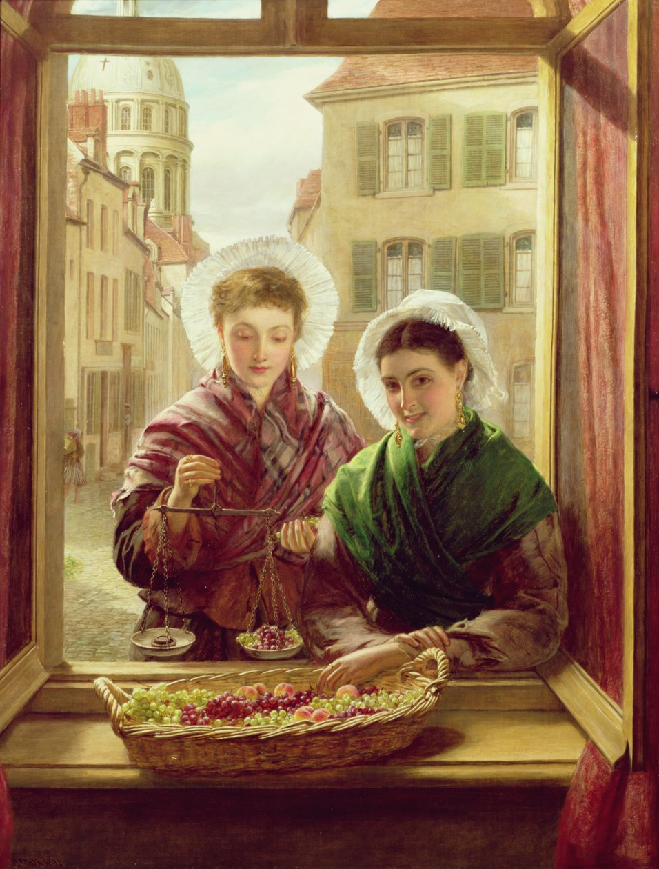 Na minha janela, Boulogne, 1872 de William Powell Frith