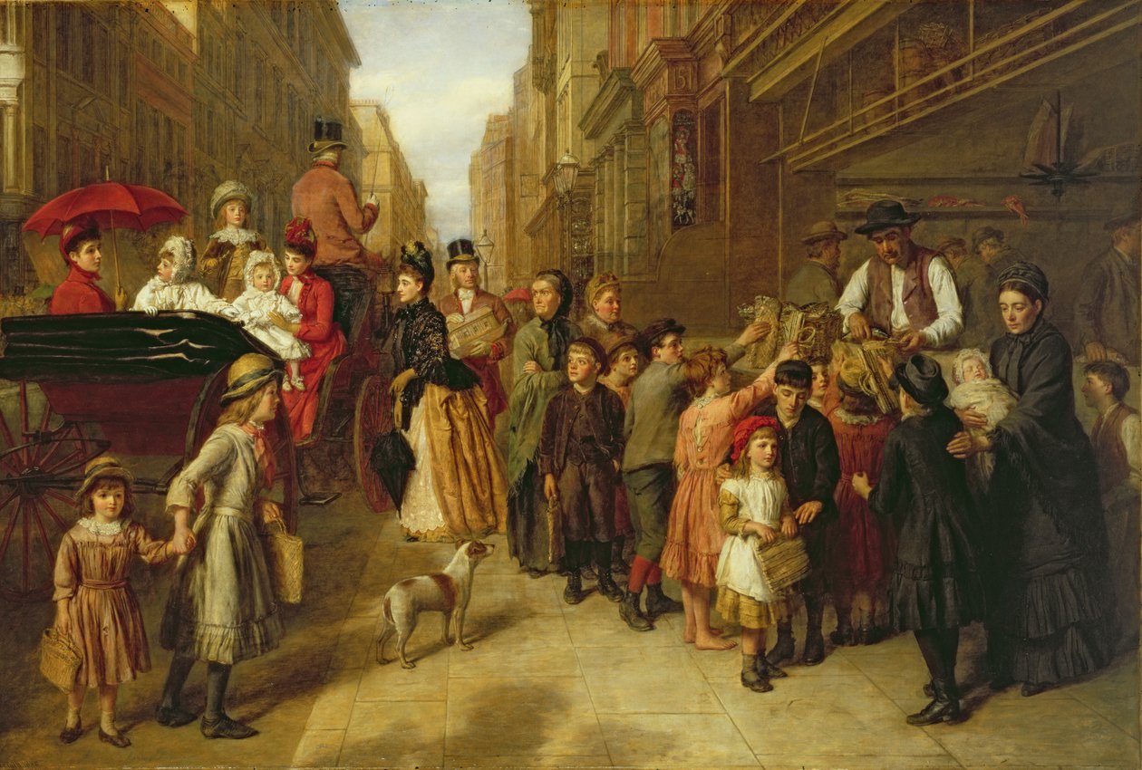Pobreza e riqueza, 1888 de William Powell Frith