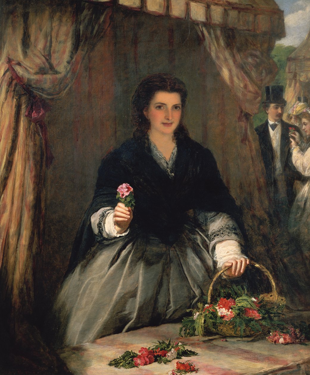 O vendedor de flores, 1865 de William Powell Frith