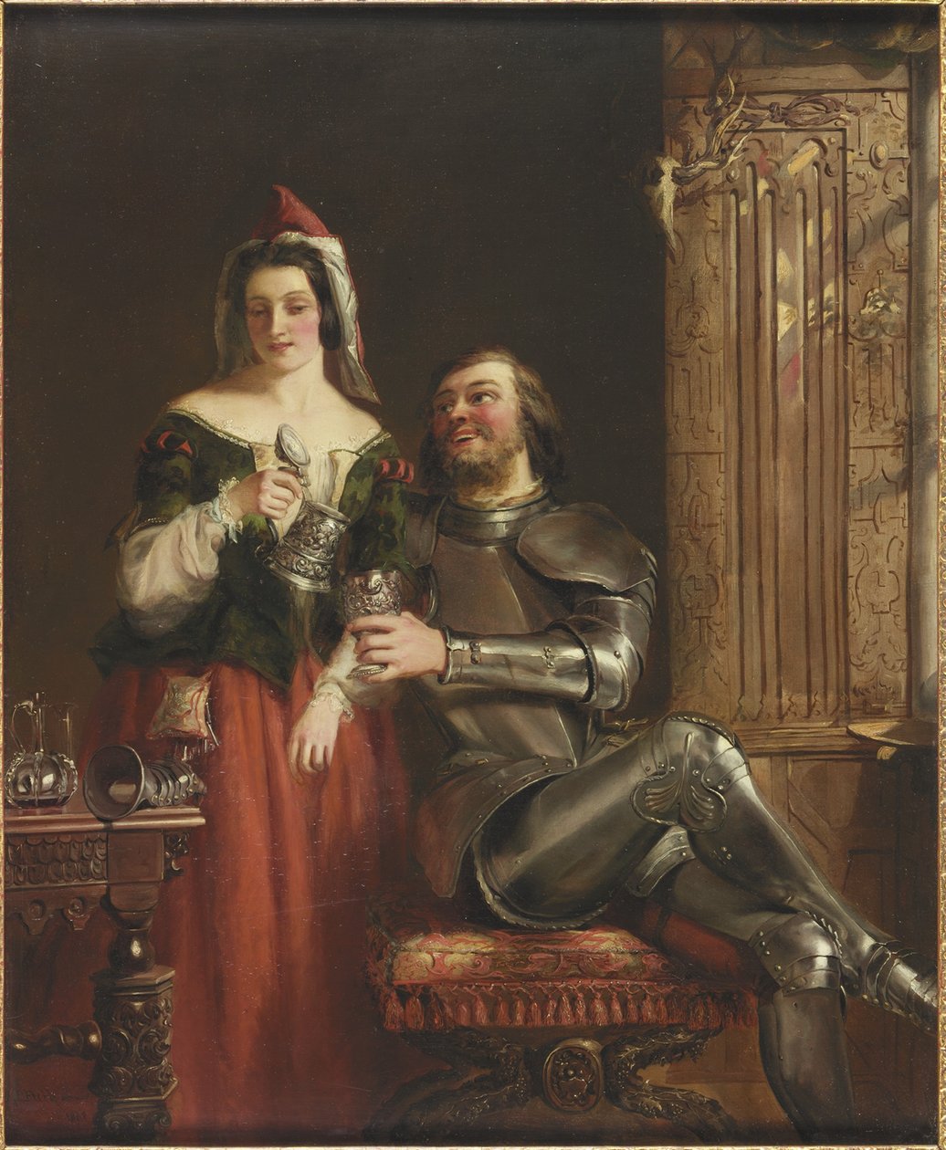 O cavaleiro e a empregada de William Powell Frith