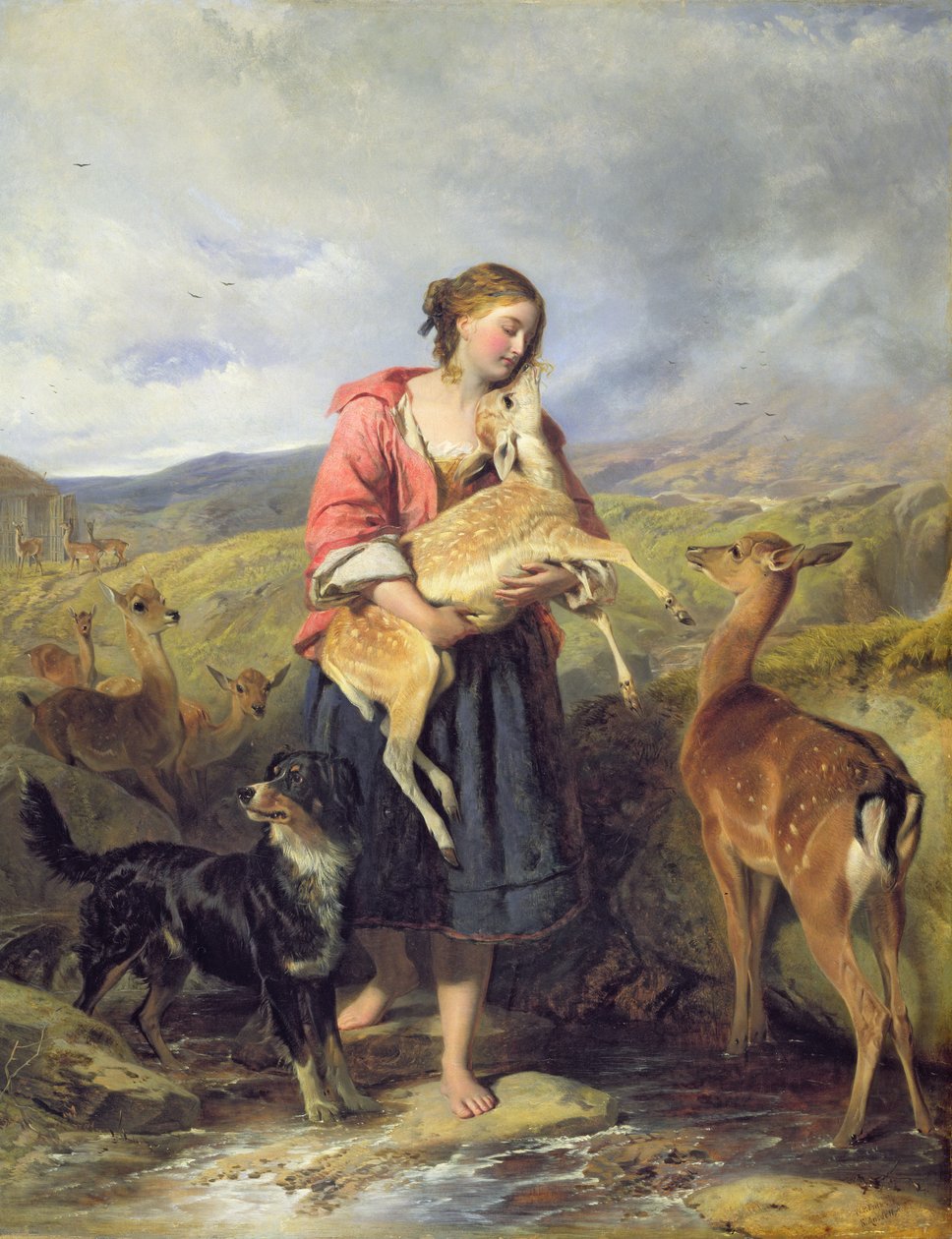 A fulvo do animal de estimação, 1860 de William Powell Frith
