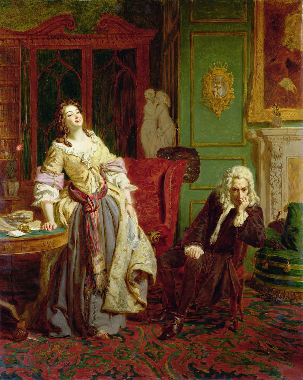 O Poeta Rejeitado (painel) de William Powell Frith