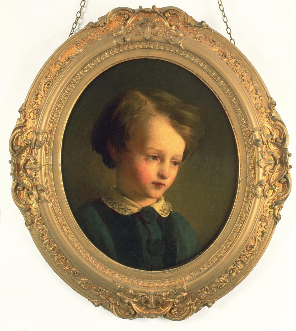 Pintura de um menino, o pequeno ideal de Dickens ("Dombey and Son") de William Quiller Orchardson