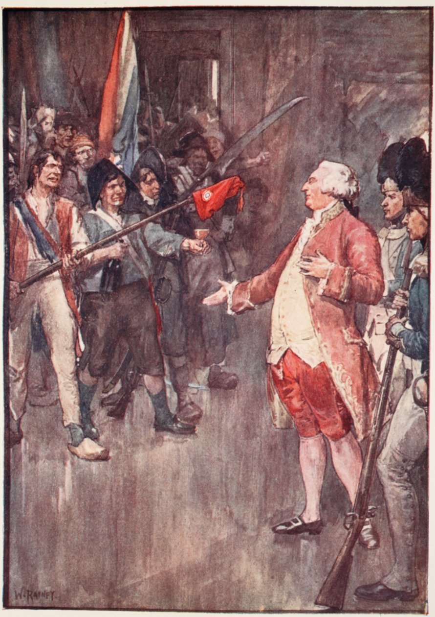 &39;Não é a hora nem o local a fazer como você deseja&39;, gravura de &39;A História da França&39;, de Mary MacGregor, 1920 (litografia colorida) de William Rainey
