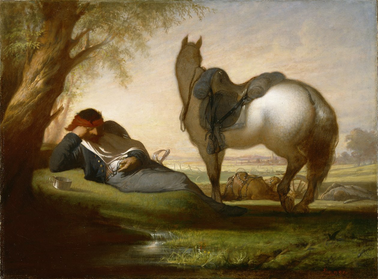 Cena da Guerra Civil, c.1870-71 de William Rimmer