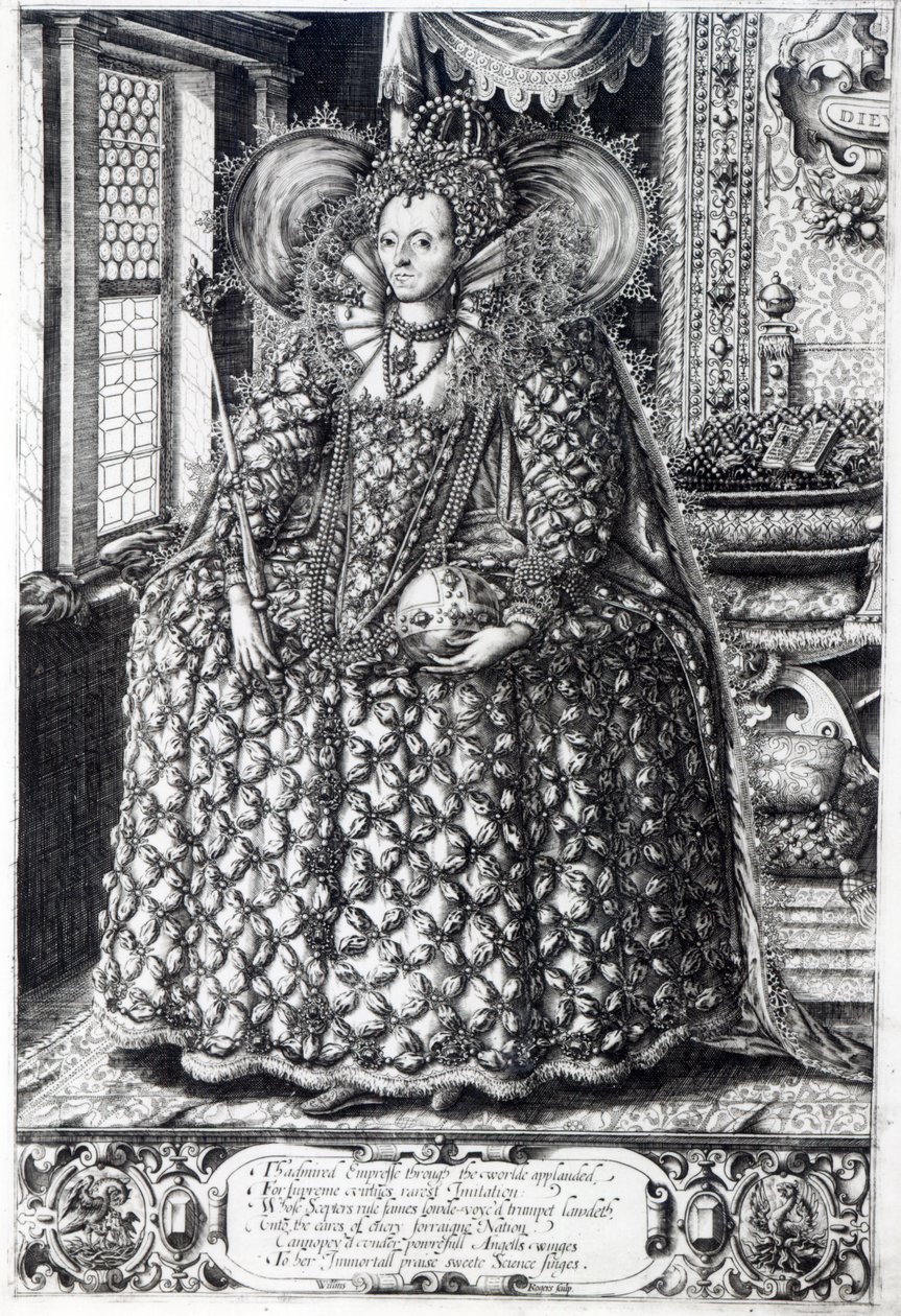 Retrato da rainha elizabeth i de William Rogers