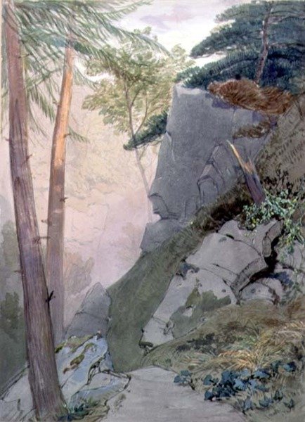 The Ravine (wc no papel) de William Roxby Beverly