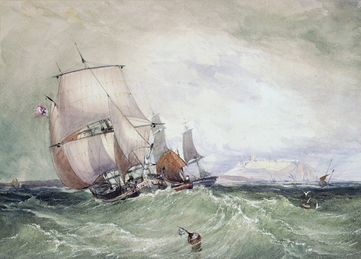 Vista de Scarborough, com um Brigadeiro Collier de William Roxby Beverly