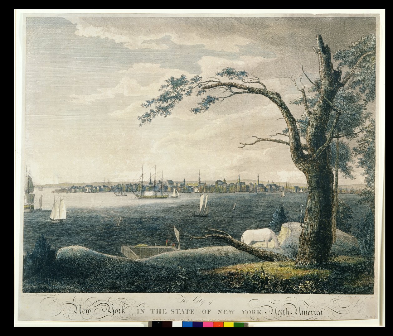 A cidade de Nova York no estado de Nova York, 1803 de William Russell Birch