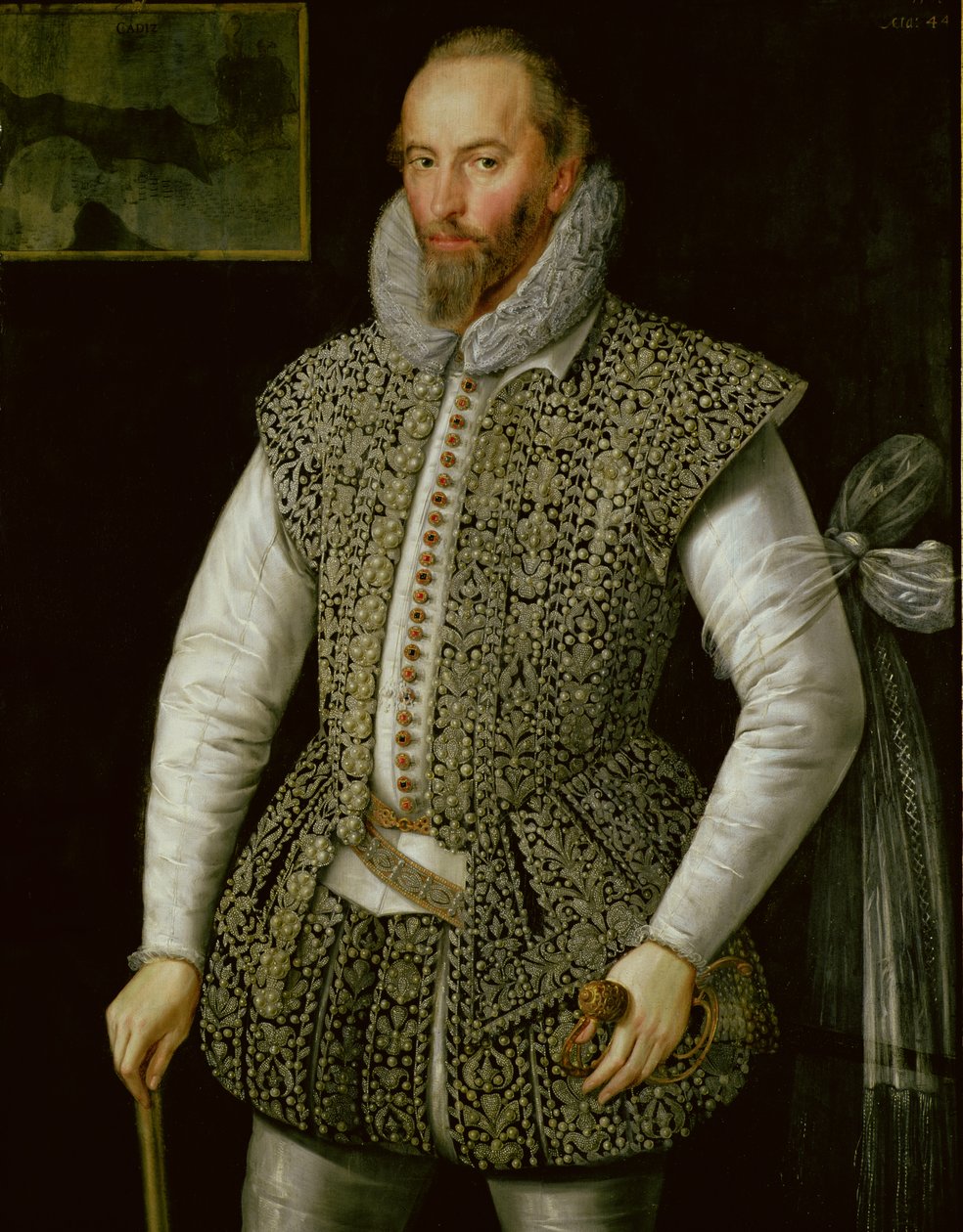 Retrato de Sir Walter Raleigh, 1598 de William Segar