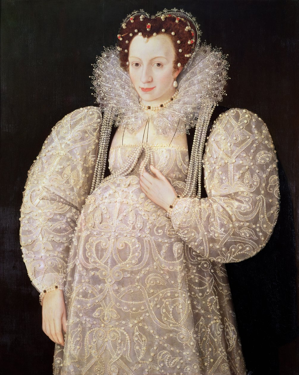 Senhora Desconhecida, c.1595-1600 (painel) de William Segar
