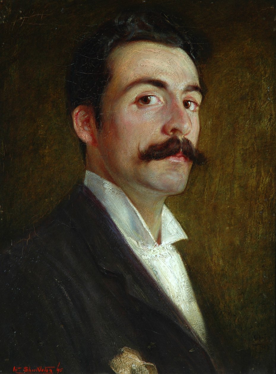 Auto-retrato com a idade de 23 anos, 1895 de William Shackleton