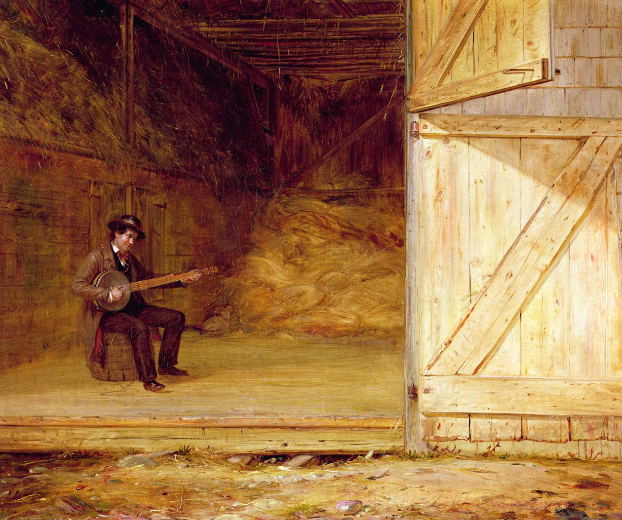 O Banjo Player, 1850-55 de William Sidney Mount