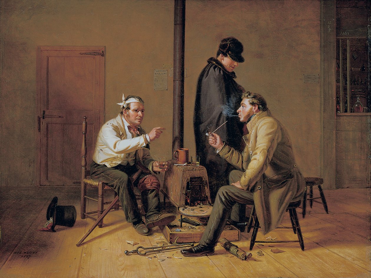 A história difícil - cena em uma taberna do país, 1837 de William Sidney Mount