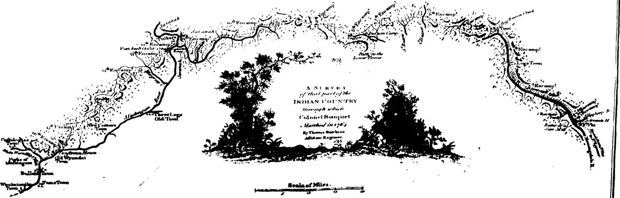 Fleuron do livro: Um relato histórico da expedição contra os índios de Ohio, no ano MDCCLXIV de William Smith
