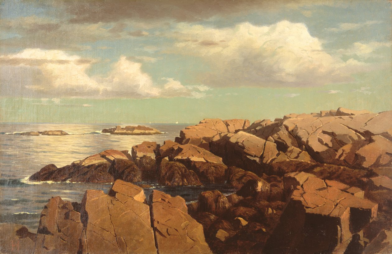 Depois de um banho, Nahant, Massachusetts, 1864 de William Stanley Haseltine