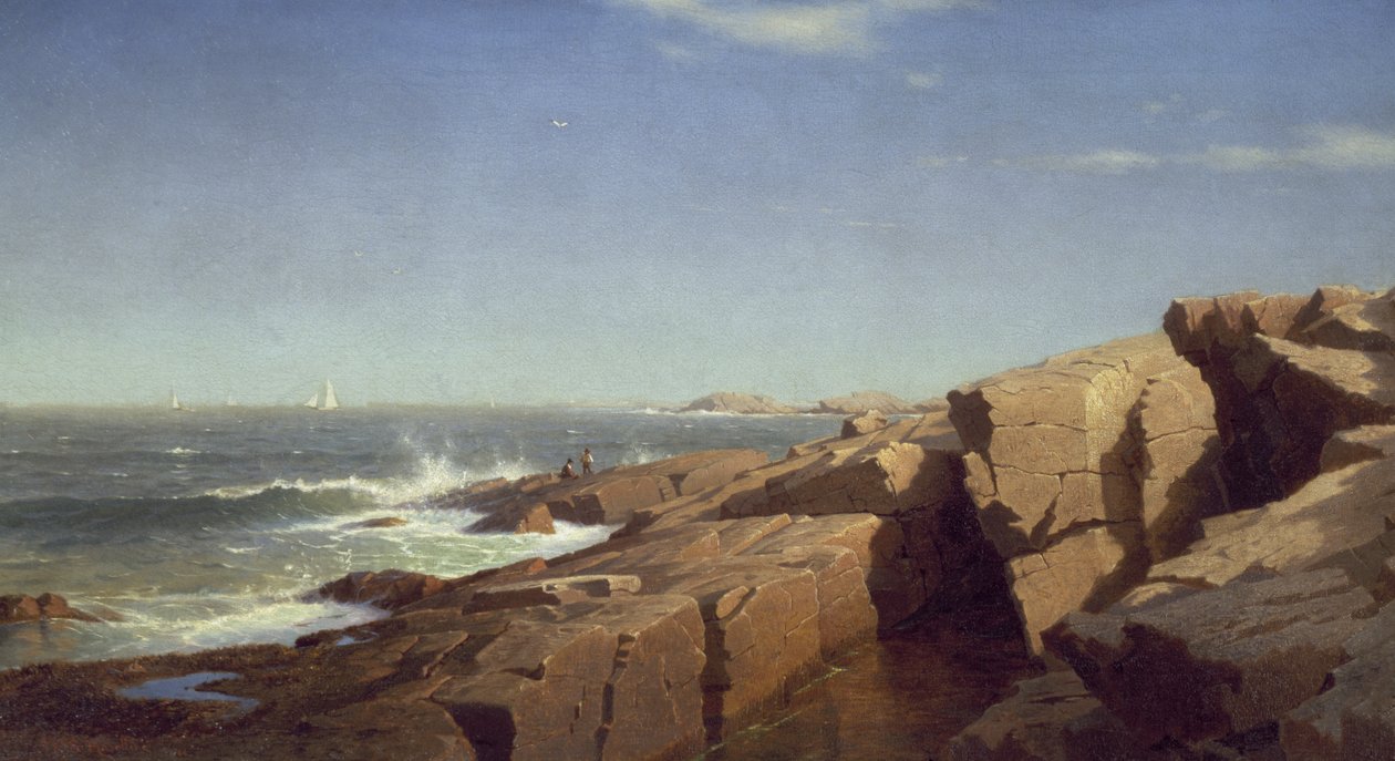 Rochas em Nahant, 1864 de William Stanley Haseltine