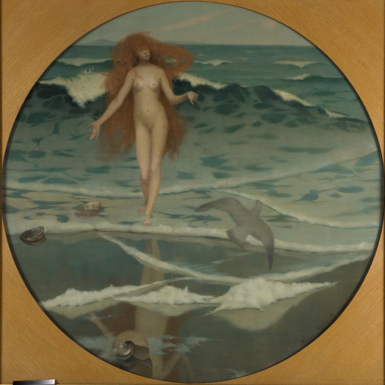 Vênus nascido da espuma do mar de William Edward Stott