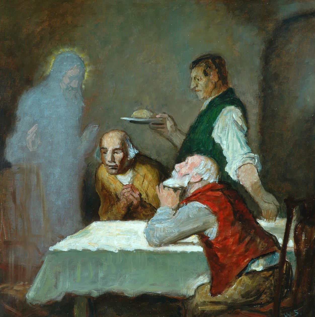 A ceia em Emaús de William Strang