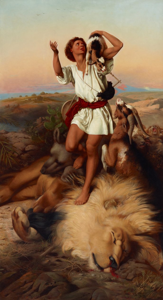 Primeira vitória de Davids de William Strutt