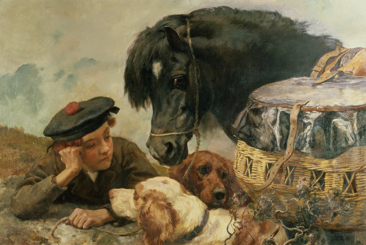 O Companheiro do Gamekeeper de William Strutt